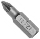 Skrutkovacie bity PZ1 25 mm, oceľ S2, 5 ks