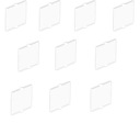 LEGO GLASS 1x2x2 TRANSPARENT 6024020 60601-10ks