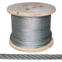 1m lano oceľové lanko 5mm výplet 6x7+FC pozinkované - narežeme na mieru