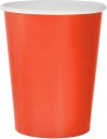 Červené papierové poháre na teplé a studené nápoje 270 ml 14 ks.
