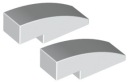 LEGO Bevel Rounded 1x3 biele (50950/4249112) x2