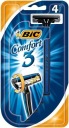 BIC COMFORT 3 Jednorazový holiaci strojček, 4 ks