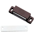 MAGNETICKÁ ZÁPADKA NA NÁBYTOK, HNEDÁ, 56x15mm
