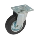 Súprava koliesok, otočné koliesko 125 mm, 100 kg čierna