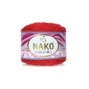 NAKO ESTIVA SILKY bavlnená bambusová priadza 6951 ČERVENÁ