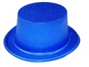 MODRÝ GLITTROVÝ ČIAPOK CYLINDER 53-58CM