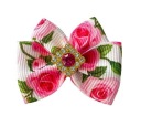 Glamour kvetinová mašľa 4,5 cm KGB002 Klip