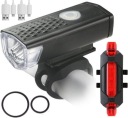 BICYKLOVÁ LAMPA PRE LED BICYKEL PREDNÉ ZADNÉ OSVETLENIE