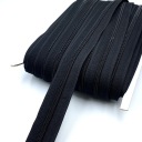 Zipsová páska 5mm špirála čierna + 2 zipsy