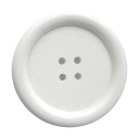 1ks drevený veľký okrúhly gombík 40mm biely