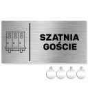 NEREZ NEREZ Nástenka na dvere/stenu ŠATŇA PRE HOSTÍ 10x20 Hliník