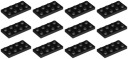 LEGO 3020 TANIER 2x4 čierna NOVINKA (15g) 12 ks.