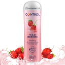 CONTROL WILD BERRIES Intímny gél na sexuálnu masáž, účinný, veľký, HORIZONTÁLNY, 200 ml