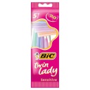 Jednorazový holiaci strojček Bic, 5 ks TWIN LADY
