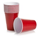 AMERICKÉ ČERVENÉ PLASTOVÉ hrnčeky BEER PONG x10 NA JEDNORAZOVÉ PIVO