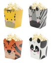 POPCORN BOXY SLADKOSTI zvieratká zoo 4 ks k narodeninám detí