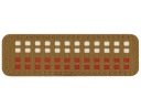 NÁŠIVA NA VELCRO POLISH FLAG MINI Štvorcový LASEROVÝ REZANÝ 25x80 M-TAC COYOTE