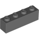 LEGO Brick 1x4 tmavosivá (3010/4211103)
