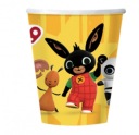 BING papierové poháre na narodeniny 250 ml 8 ks