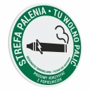 Fajčiarska zóna - nálepka 20x20