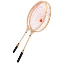 Bedmintonová drevená raketoplánová raketa 1b
