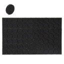 Plstené podložky na stoličky 20 mm samolepiace okrúhle čierne 77 kusov