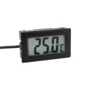 Čierny LCD panelový teplomer -50 až 100C