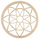 DREAMCATCHER DREVENÝ ZÁKLAD MANDALA PRELÁŠKOVANÝ 25CM KVET