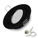 BLACK pohyblivé halogénové svietidlo + GU10 7W 4000K LED žiarovka