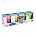 HRAJÚCA HLINA SET 4 GLITROVÝCH FARIEB