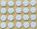 PLSTENÉ PODLOŽKY na stoličky, nábytok, stoly, BIELA, samolepiaca fi 15mm plsť
