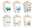 Popcorn boxy Vozidlá Autá Autíčka 6 kusov Narodeniny