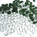 Thermo Crystals Sklenené kamienky bezfarebný diamant 4mm 1000 kusov