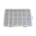 Organizér plastový box s priehradkami 19 cm x 13 cm x 1,8 cm