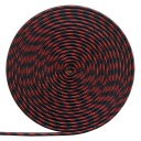 JACHTOVÉ HALOVÉ LANO 5mm ČIERNA ČERVENÁ - 05668