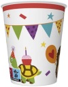 Papierové poháre Animals Colorful Birthday Party 250ml 8ks.