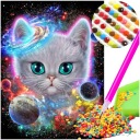 Diamantové vyšívanie CATS DIAMOND PAINTING 5D mozaikový diamantový rezací papier