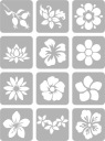 GLOWER Glitter Tattoo Templates
