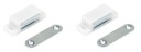 2x MAGNETICKÝ ZÁMOK MAGNET ZÁPADKY NÁBYTOK - BIELY