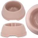 Plastová miska pre psov S, 0,38L, béžová, priem 17 cm,