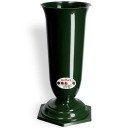 Váza, fľaša, cintorín, hrob, náhrobný kameň, zelená, 37 cm