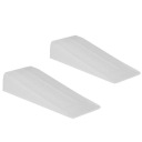 ZÁMKA DVERÍ KLINOVÉ STOPKY Bezfarebné 78x29x15mm x2