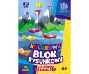 BLOK A4 FAREBNÉ KARTY 15 listov 80g/m2