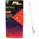 6ks METHOD FEEDER HÁKY pletený náväzec S VLASOM a ihlou - 8