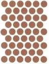 Čiapka samolepiaca 14mm svetlý orech 50 ks