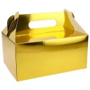 BOXY NA TORTY, zlaté, elegantné, veľké, prijímanie, svadobné, 5 ks