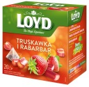 Ovocný čaj Jahoda Rebarbora Ovocný výkon teplý a studený LOYD 20 t.