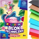 FAREBNÝ TECHNICKÝ BLOK ASTRA A4 10 listov 170g ŠKOL.
