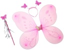Kostým Butterfly Motýľové krídla Wand Čelenka farby
