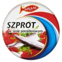 1x 300g šproty GRAAL v paradajkovej omáčke